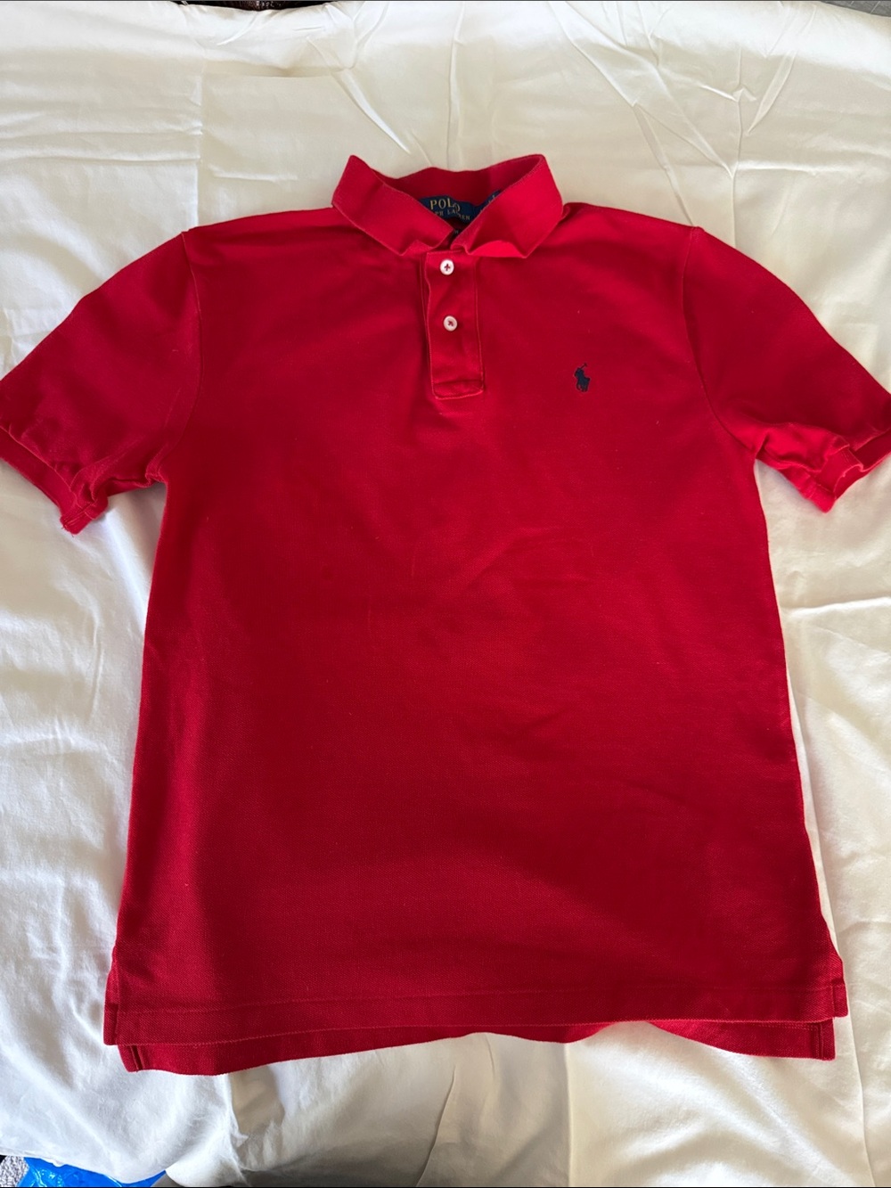 Polo by Ralph Lauren Red Short-Sleeve Boys' Polo with Navy Pony